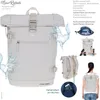 Rucksack Damen Mädchen Roll Top Kurierrucksack Produktbild-Vorschau 11