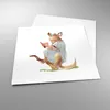 Poster - Poster ohne Rahmen - Känguru Mama Kind - 60x60 cm Produktbild-Vorschau 3