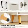 Collage of product details including handles, door stopper, hinge, and legs. Voir les images du produit