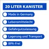 plasteo® 2 Stück 20 Liter Kanister Wasserkanister Produktbild-Vorschau 3