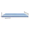 Coussin de banc étanche 100x40x5cm Bleu&Blanc pour chaises Voir les images du produit 2