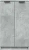 A front view of a gray cabinet with two doors. Náhľad obrázku produktu