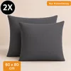 Komfortec Premium Kissenbezug 80x80 cm – 2er Set – Produktbild-Vorschau 4
