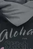 Lilo & Stitch Kapuzenpullover Damen Aloha schwarz/grau M Produktbild-Vorschau 4