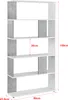 Bücherregal Aneby 159x80x24cm Standregal mit 5 Produktbild-Vorschau 6