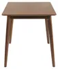 Miliboo - Rechteckiger Esstisch dunkles Holz Nussbaum L120 Produktbild-Vorschau 3