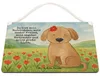 Mr. & Mrs. Panda Holzschild Hund Dame Design DIN A6 - Weiß Produktbild-Vorschau 3