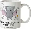 Mr. & Mrs. Panda Tasse Halloween Hexen - Weiß - Geschenk, Produktbild-Vorschau 1