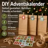 2 x DIY Adventskalender zum Befüllen 24 Papiertüten Produktbild-Vorschau 6