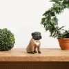 Moritz Deko-Figur Mops Hund im beigen Anzug mit Fliege sitz Produktbild-Vorschau 2