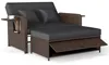 COSTWAY 3 in 1 Polyrattan Gartenliege, Sonnenliege mit Produktbild-Vorschau 1