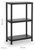 Plasticforte Lagerregal - Kunststoff - weis - 60 x 95 cm - Produktbild-Vorschau 2