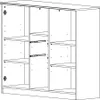 Kommode Liverpool Sideboard 124x41x105cm Plankeneiche Produktbild-Vorschau 3