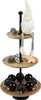 Etagere 3-stöckig Mangoholz mit Metallstange Ø28/23,5/17,5 Produktbild-Vorschau 4