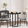 Piano tavolo vidaXL nero, Ø 80 x 1,5 cm, materiale a base Anteprima dell’immagine prodotto 2