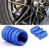 4 Ventilkappen Kappen SET Blau eloxiert für Autoventile Produktbild-Vorschau 2