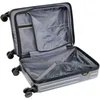 An open, empty suitcase with a white background. Voir les images du produit