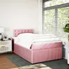 Design Möbel Boxspringbett mit Matratze Rosa 120x200 cm Produktbild-Vorschau 4