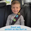 2x HECKBO Kinder Auto Gurtpolster Gurtschutz mit Monster Produktbild-Vorschau 5