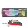 HXSJ Gaming RGB Tastatur und Maus Set mit Mäusepad, 96 Produktbild-Vorschau 8