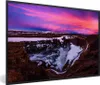 MuchoWow® Gerahmtes Poster Violette Farben am Himmel über Produktbild-Vorschau 1
