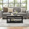 A living room scene with a sofa and coffee table. Produktbild-Vorschau