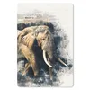 MuchoWow® Mauspad Mousepad Elefant - Farbe - Zeitungspapier Produktbild-Vorschau 1