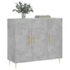 vidaXL Príborník betón sivý 90x34x80 cm odvodený výrobok z Náhľad obrázku produktu 1