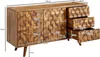 A wooden sideboard with dimensions indicated by measurement lines and text. Anteprima dell’immagine prodotto
