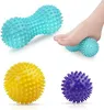 Massagebälle Faszienball, 3er Set Igelball Set, Spiked Produktbild-Vorschau 1