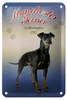 Blechschild Hund 12x18cm Manchester Terrier Großbritannien Produktbild-Vorschau 1