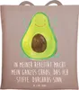 Mr. & Mrs. Panda Stoffbeutel Avocado Glücklich - Braun Produktbild-Vorschau 1