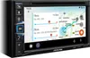 A car navigation system displaying a map and route options. Produktbild-Vorschau