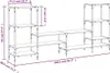 vidaXL TV skříňka kouřový dub 206,5x28,5x95 cm materiál na Náhled obrázku produktu 8