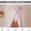 Zanzariera per letto 65x270 cm Rosa Lettino a baldacchino Anteprima dell’immagine prodotto 4