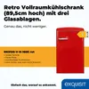 Exquisit RKS120-V-H-160E, 122 l, N-ST, 39 dB, E, Czerwony Podgląd zdjęcia produktu 2
