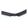 A close-up, angled view of a black rubber seal with two hollow tubes running parallel to each other, bent at a corner. Produktbild-Vorschau