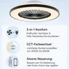 Plafon LED Lampa Sufitowa z Wentylatorem 55W 3000K-5000K z Podgląd zdjęcia produktu 3
