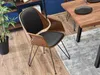 Chaise de salle à manger design MIRVAT - noyer / éco-cuir Voir les images du produit 5