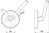 Emco ROUND Doppelhaken chrom 437500101 Produktbild-Vorschau 4