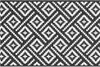 vidaXL Dywanik zewnętrzny ARAKIL biało-czarny 120x180 cm PP Podgląd zdjęcia produktu 1