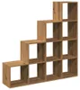 vidaXL Raumteiler-Bücherregal 4 Stufen Artisan-Eiche Produktbild-Vorschau 6
