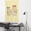 Mr. & Mrs. Panda Wandbild Bären mit Blumenkranz - Gelb Produktbild-Vorschau 4