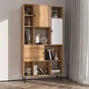 Boekenkast Kendo, roomdivider, 100x35x185 cm, eikenhout Productafbeelding-voorbeeld 3