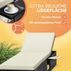 CASARIA® Sonnenliege mit Klapptisch Wetterfest 7cm Auflagen Produktbild-Vorschau 6