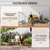 Outsunny 2-Sitzer Gartenbank Holz, Sitzbank, Gartenmöbel Produktbild-Vorschau 4