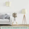 Wogati® Premium Lampenschirm E14/E27 Baumwolle |Creme / Produktbild-Vorschau 2