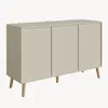 Sideboard 'Nand' mit 3 Türen 120 x 40 x 76 cm Sandfarben Produktbild-Vorschau 10