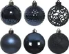 Weihnachtskugeln Kunststoff Ornamente 6cm 37er Set - Produktbild-Vorschau 1