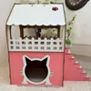 Jungengel Katzenhaus Katzenhöhle XL pink Katzen Spielzeug Produktbild-Vorschau 3